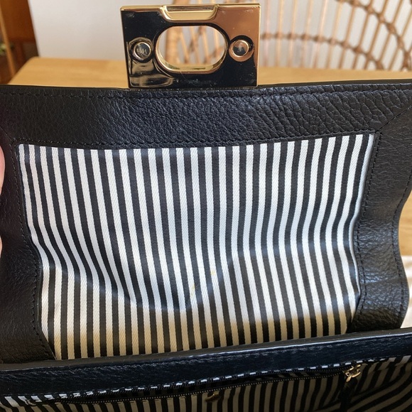 Kate Spade ♠️ Greenwood place Rita black handbag with strap and gold chain - Picture 13 of 17